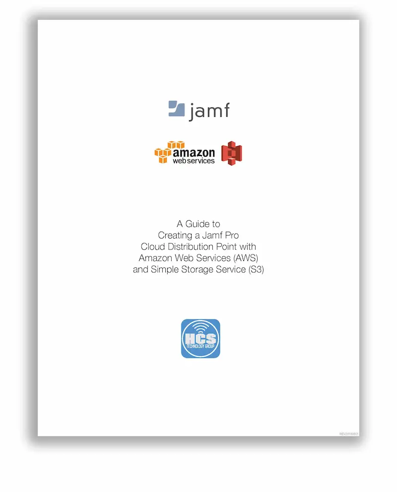 Creating a Jamf Pro Cloud Distribution Point with Amazon Web Services