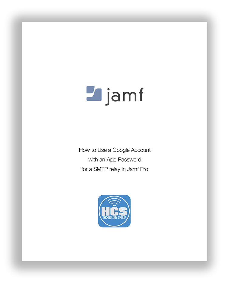 Jamf Google App Password cover