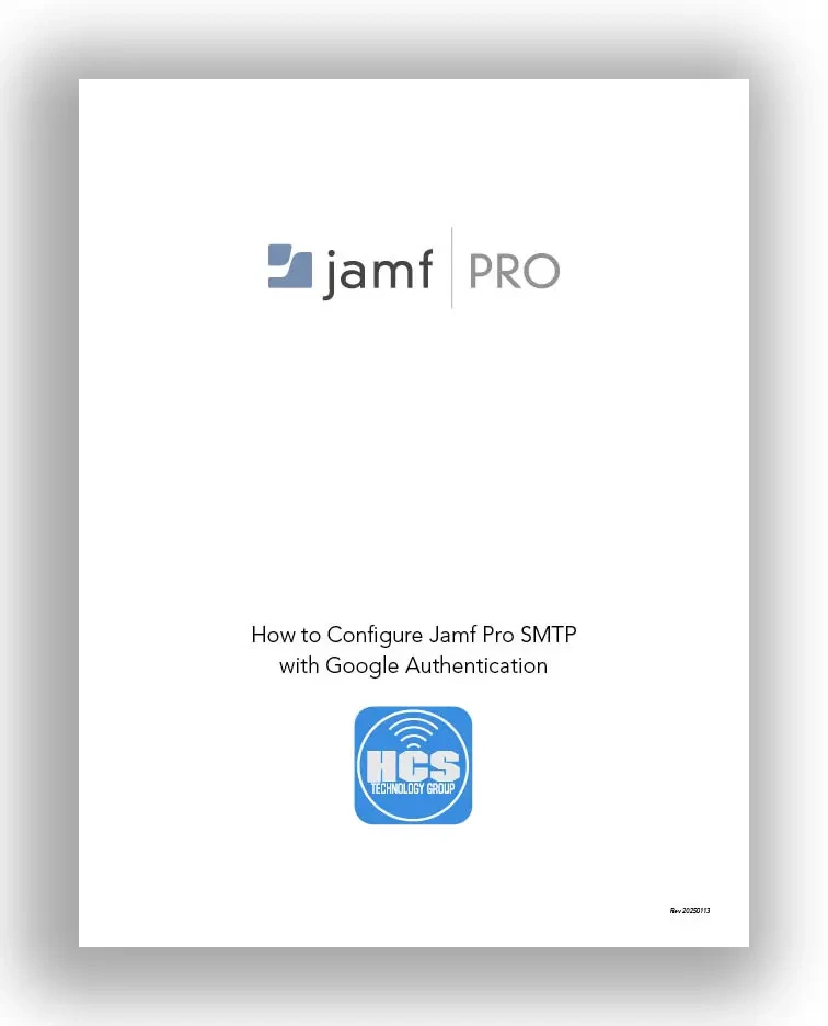 Jamf SMTP Google Cover