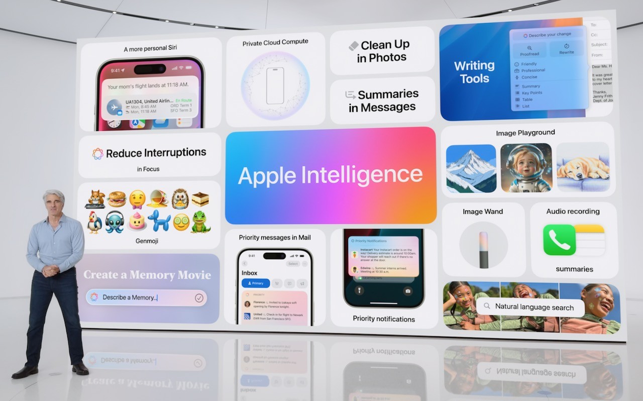 At WWDC, Apple Unveils Apple Intelligence and Previews New OS Features