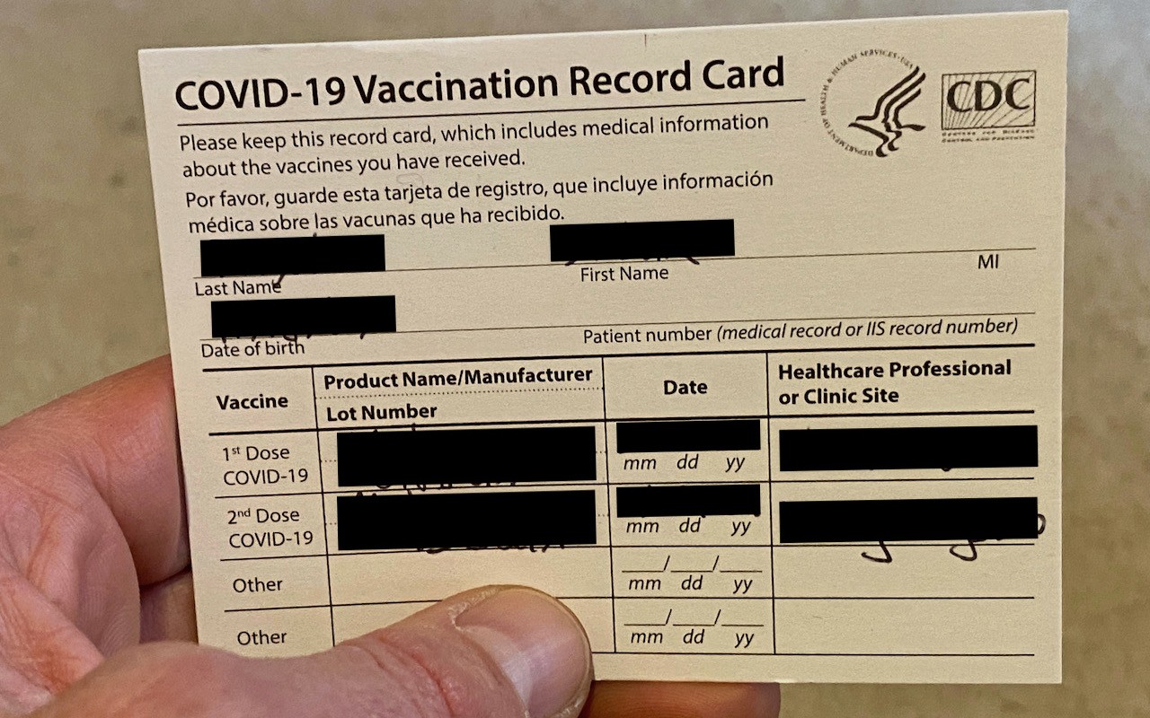 Privacy Tip: Don’t Post Vaccination Record Cards on Social Media